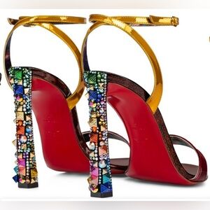New Limited Edition Christian Louboutin X Marvel Infinity Sandals 100MM Size 41